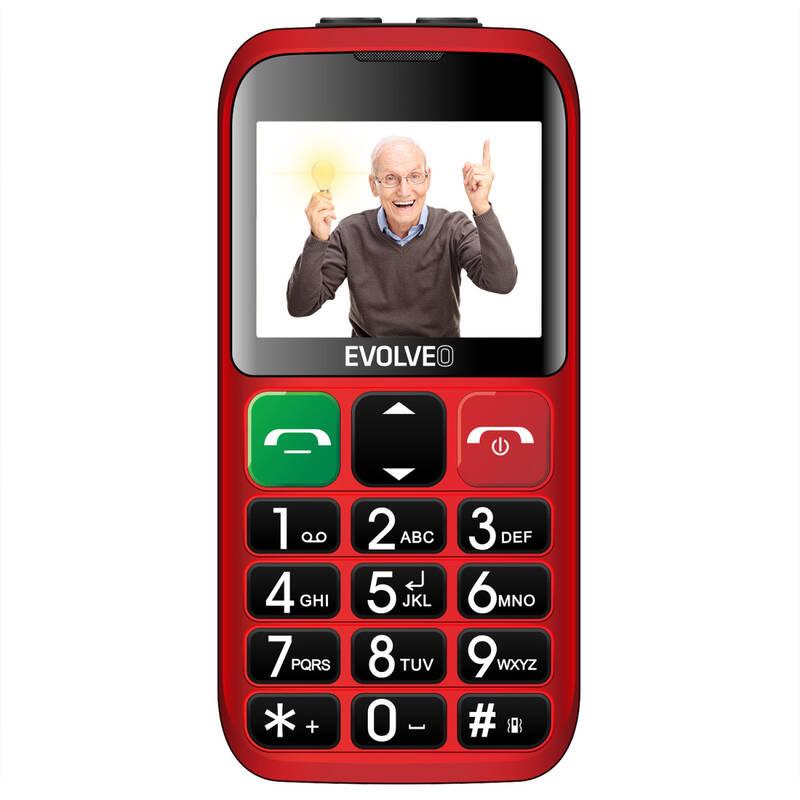 Mobilní telefon Evolveo EasyPhone EB červený, Mobilní, telefon, Evolveo, EasyPhone, EB, červený
