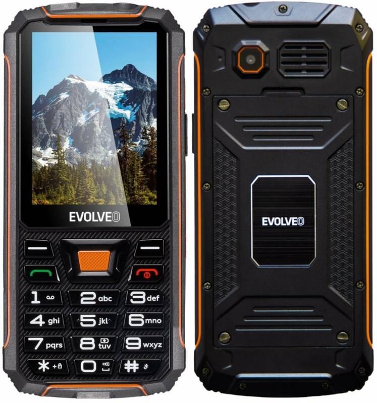Mobilní telefon Evolveo StrongPhone Z5 černý oranžový
