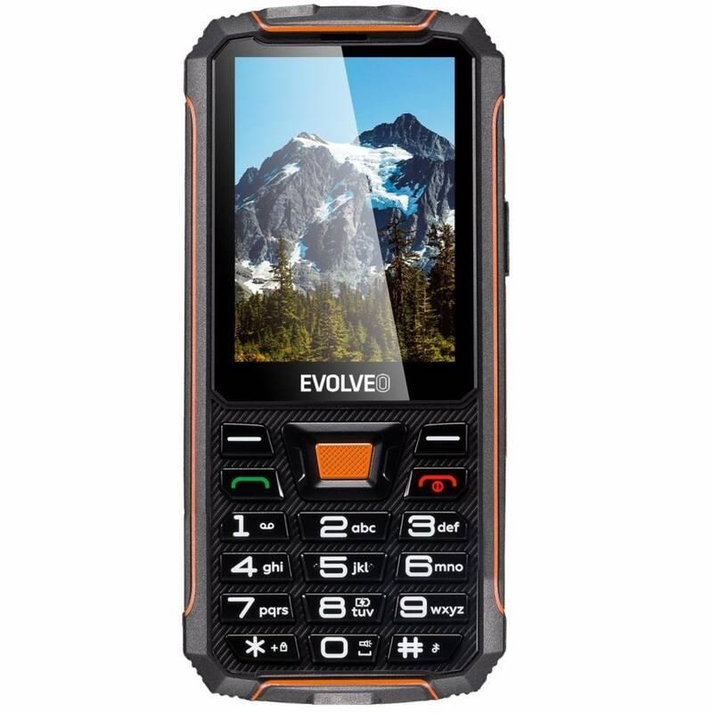 Mobilní telefon Evolveo StrongPhone Z5 černý oranžový