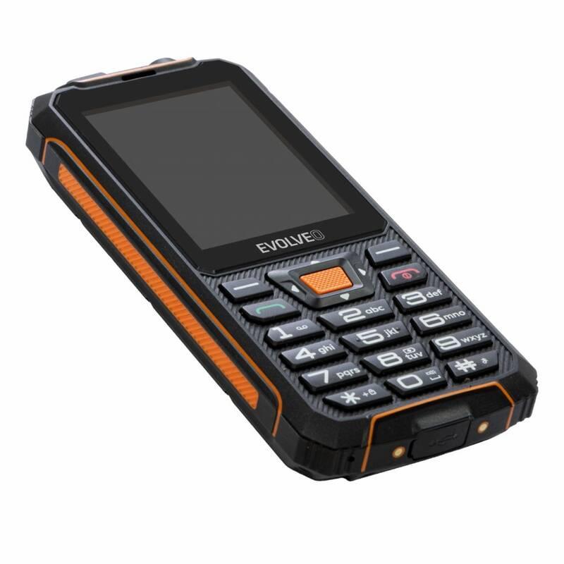 Mobilní telefon Evolveo StrongPhone Z5 černý oranžový, Mobilní, telefon, Evolveo, StrongPhone, Z5, černý, oranžový