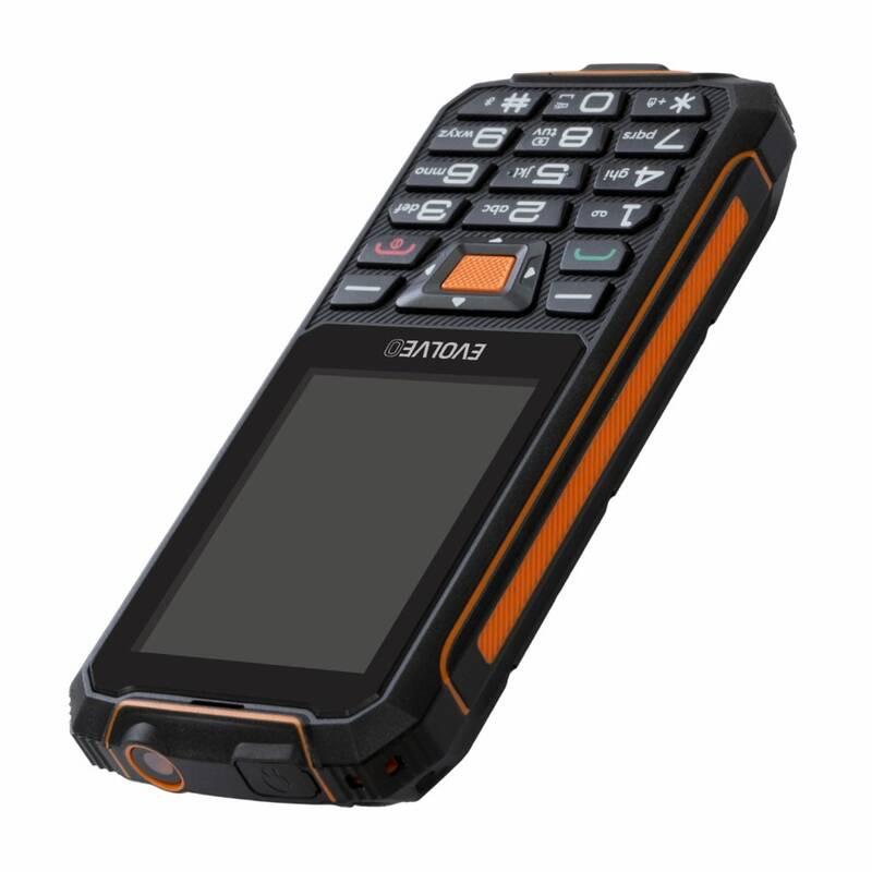 Mobilní telefon Evolveo StrongPhone Z5 černý oranžový, Mobilní, telefon, Evolveo, StrongPhone, Z5, černý, oranžový