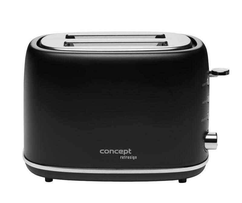 Opékač topinek Concept RETROSIGN TE2064 černý