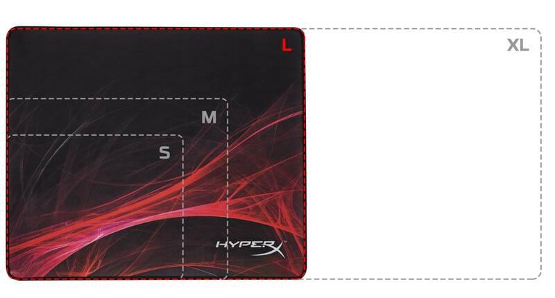 Podložka pod myš HyperX FURY S Pro Gaming Speed Edition L, 45 x 40 cm černá