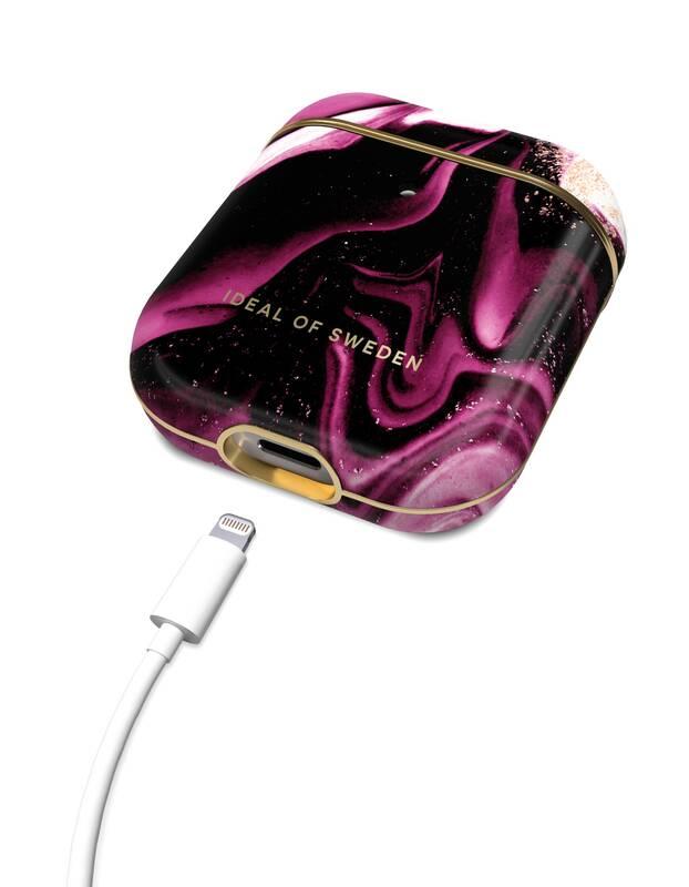 Pouzdro iDeal Of Sweden pro Apple Airpods 1 2 - Golden Ruby