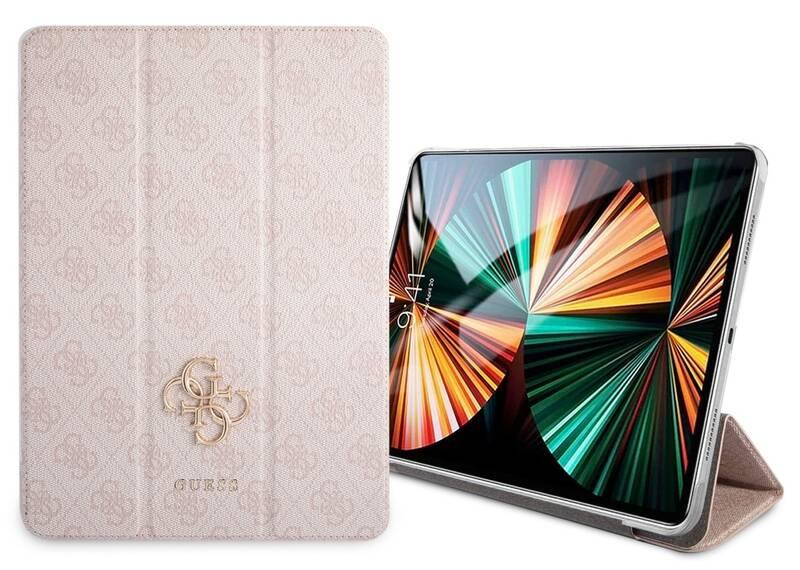 Pouzdro na tablet Guess 4G Folio Cover na Apple iPad Pro 12,9" růžové