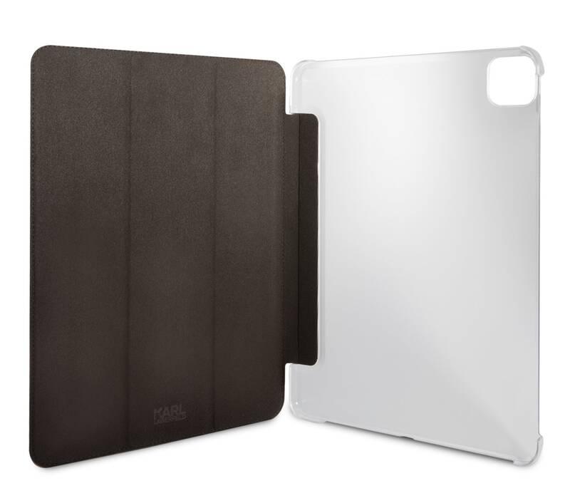 Pouzdro na tablet Karl Lagerfeld and Choupette Head Saffiano na Apple iPad Pro 11" černé