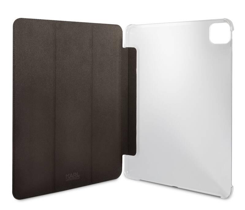 Pouzdro na tablet Karl Lagerfeld and Choupette Head Saffiano na Apple iPad Pro 12.9" černé