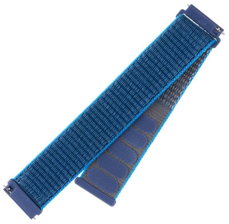 Řemínek FIXED Nylon Strap s šířkou 20mm pro smartwatch modrý