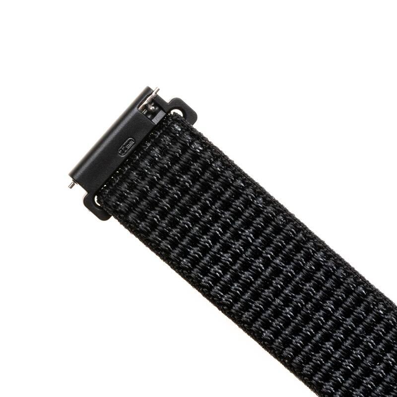 Řemínek FIXED Nylon Strap s šířkou 22mm pro smartwatch, reflexní černý