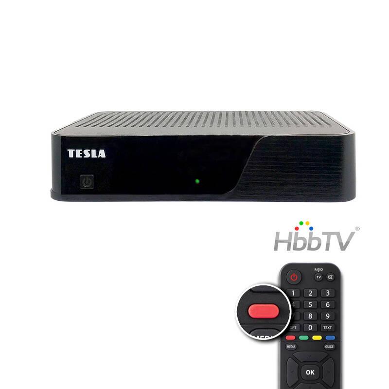 Set-top box Tesla HYbbRID TV T200 Zircon WA 150, USB WIFI adaptér s anténou černý