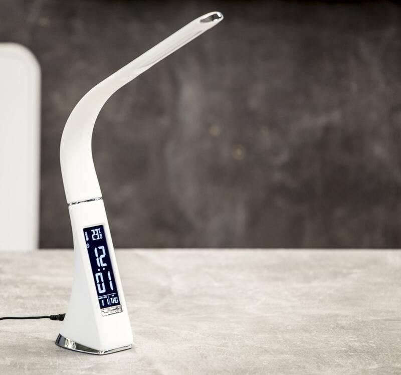 Stolní LED lampička IMMAX Leather 6,5W bílá