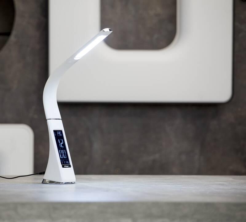 Stolní LED lampička IMMAX Leather 6,5W bílá