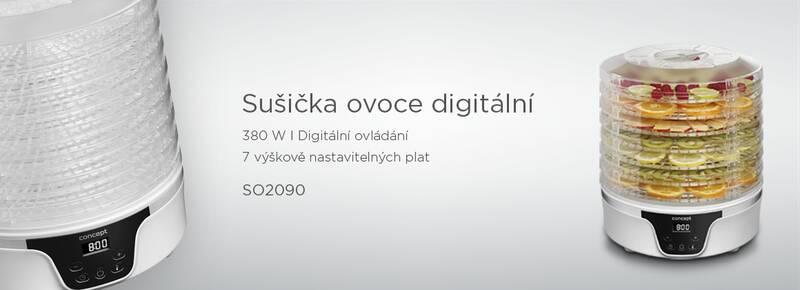 Sušička ovoce Concept SO2090 bílá, Sušička, ovoce, Concept, SO2090, bílá