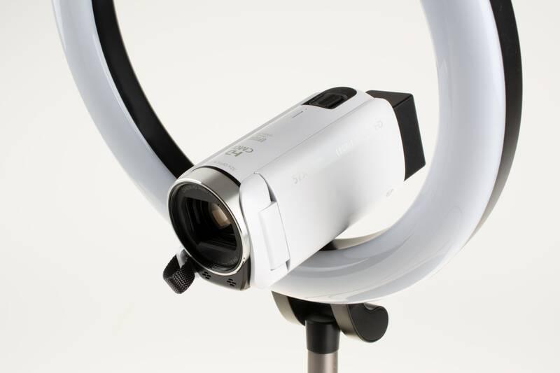 Světlo FIXED LEDRing Lite, kruhové LED svítidlo se stativem černé