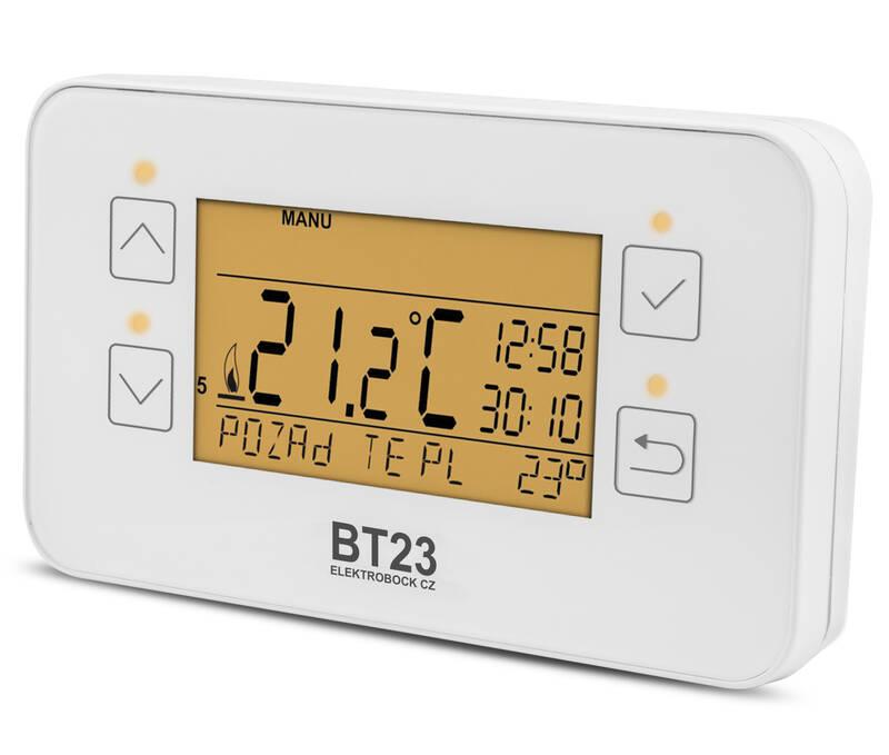 Termostat Elektrobock BT23 bílý, Termostat, Elektrobock, BT23, bílý