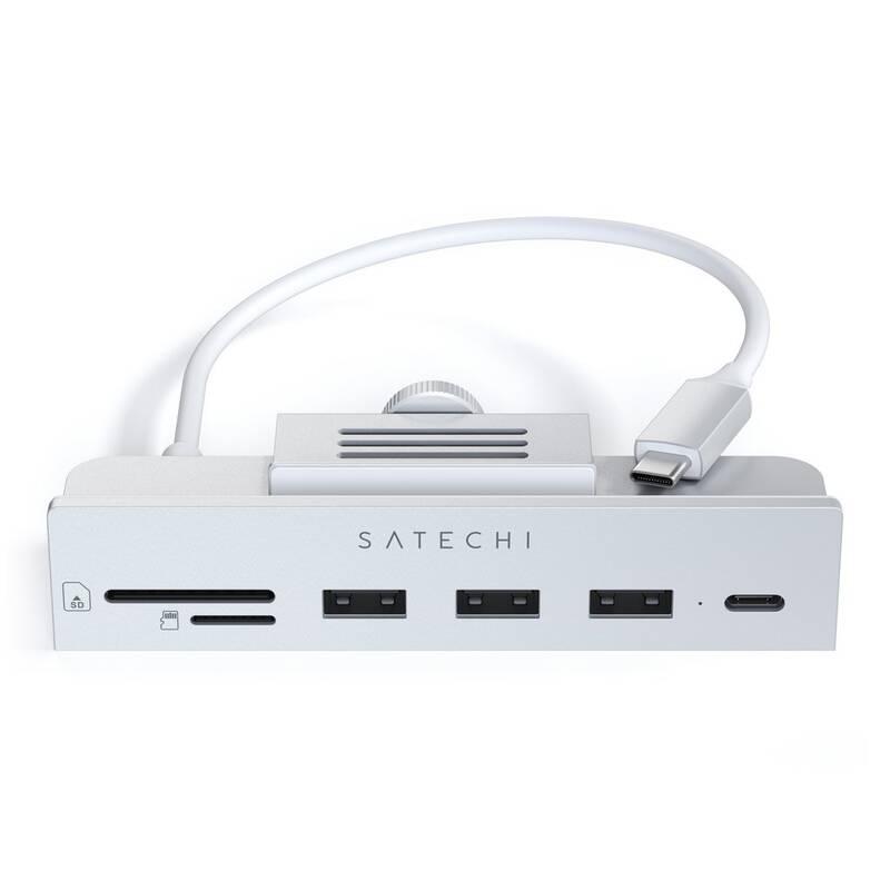 USB Hub Satechi USB-C Clamp Hub iMac 24inch stříbrný