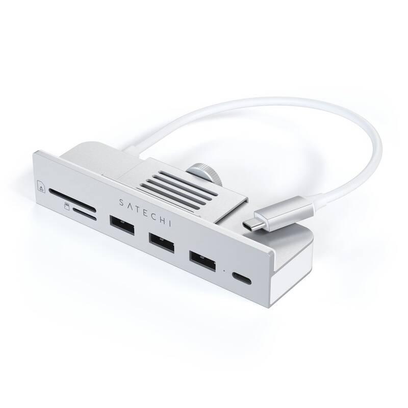 USB Hub Satechi USB-C Clamp Hub iMac 24inch stříbrný