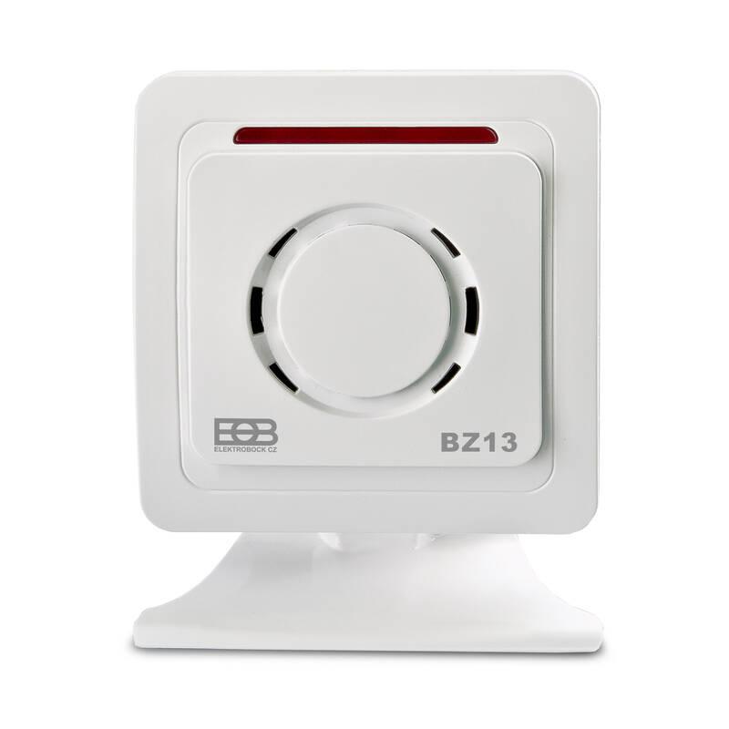 Zvonek bezdrátový Elektrobock BZ13, bateriový bílý