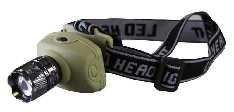 Čelovka EMOS 1x LED dioda 3W, 3xAAA