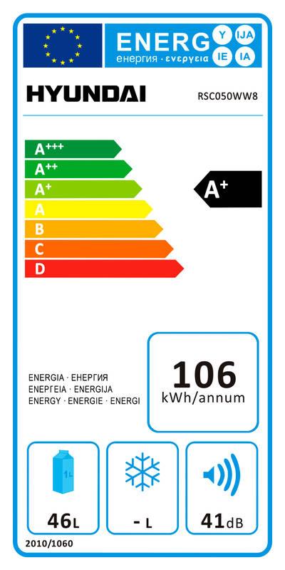 Chladnička Hyundai RSC050WW8 bílá
