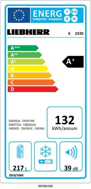 Chladnička Liebherr K 2330 bílá