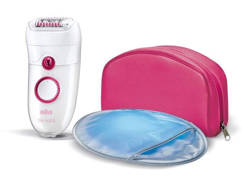 Epilátor Braun Silk-épil 5 5-5185 Legs bílý červený