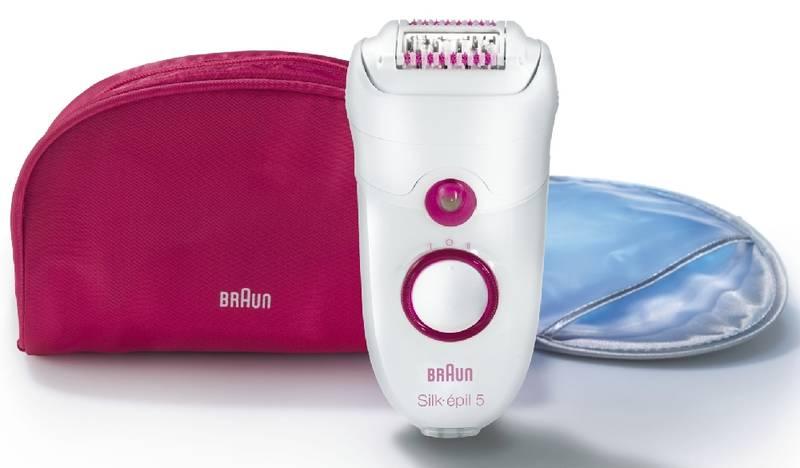 Epilátor Braun Silk-épil 5 5-5185 Legs bílý červený