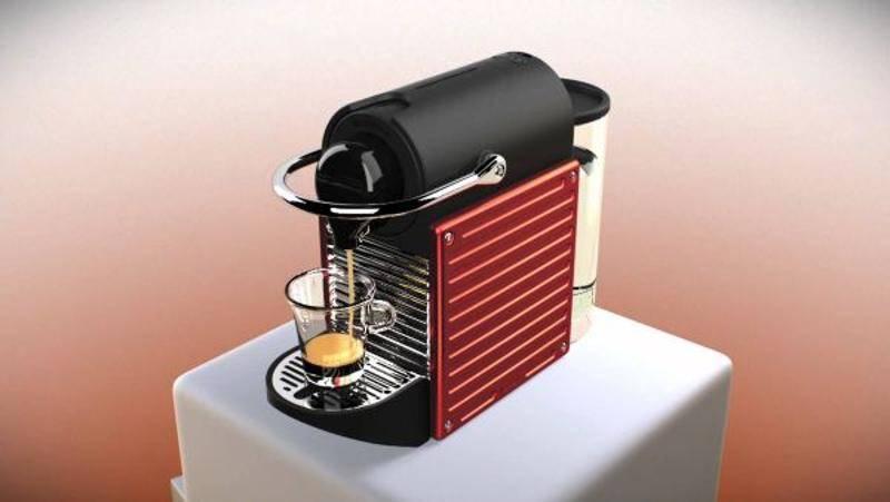 Espresso DeLonghi Nespresso Pixie EN125R černé červené