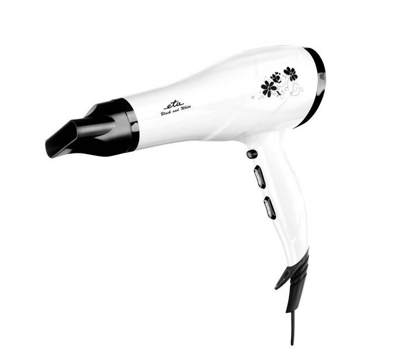 Fén ETA Black and White 432090000 černý bílý