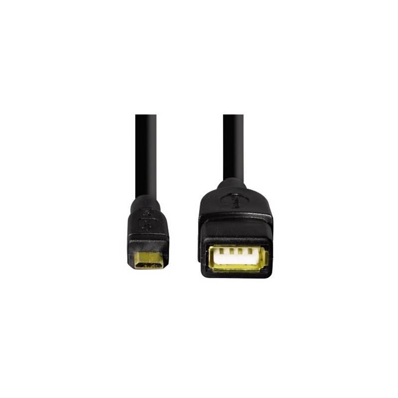 Kabel Hama USB micro USB, OTG černý