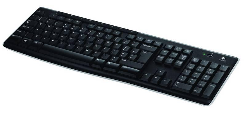 Klávesnice Logitech Wireless Keyboard K270 CZ SK černá