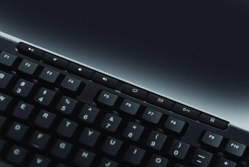Klávesnice Logitech Wireless Keyboard K270 CZ SK černá