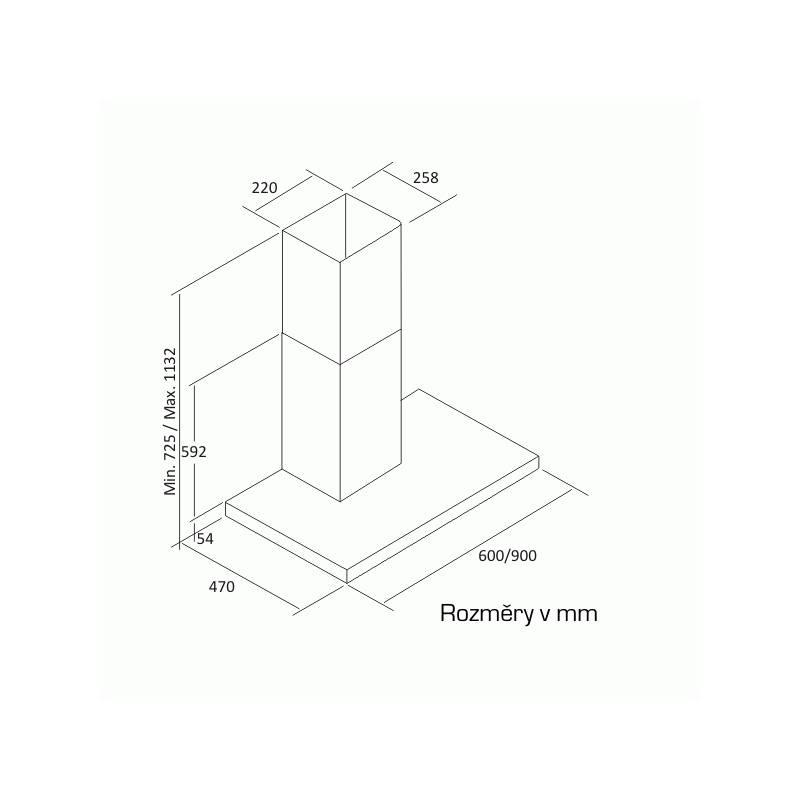 Odsavač par CATA MIDAS 600 nerez