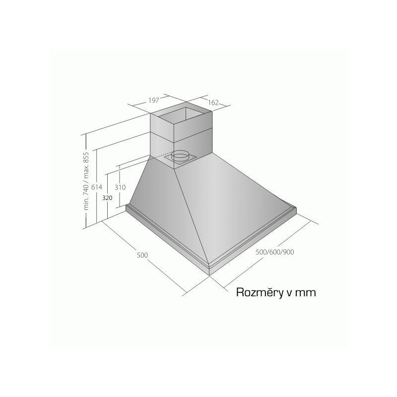 Odsavač par EMPIRE KD 301060 bílý