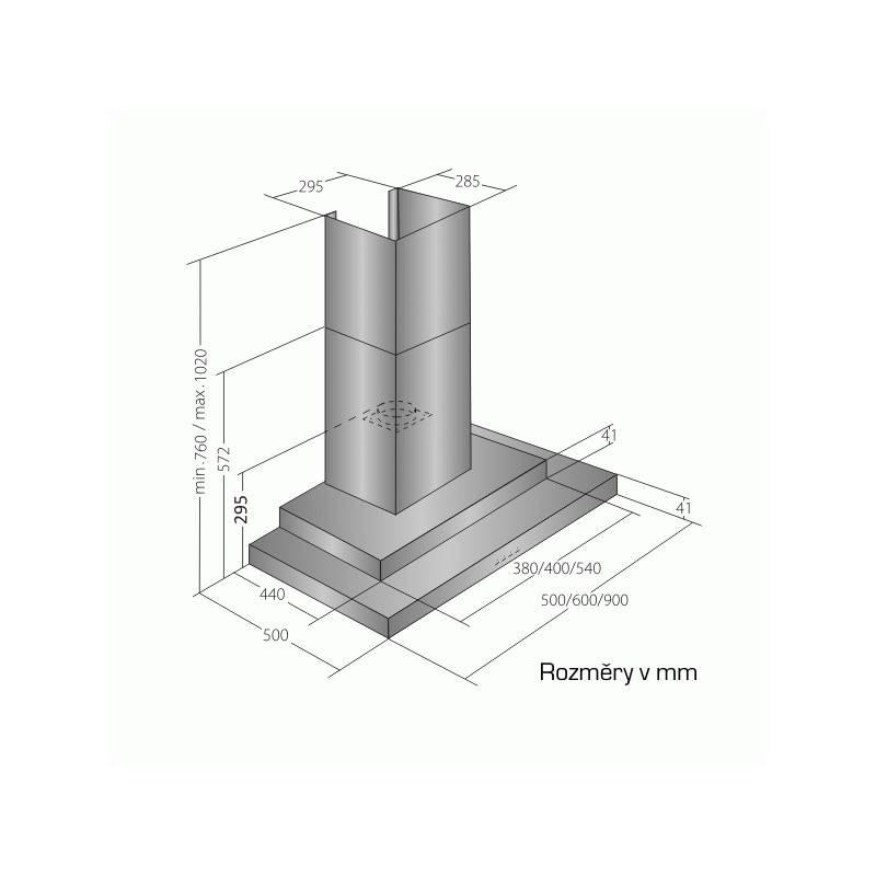 Odsavač par EMPIRE KD 306060 nerez