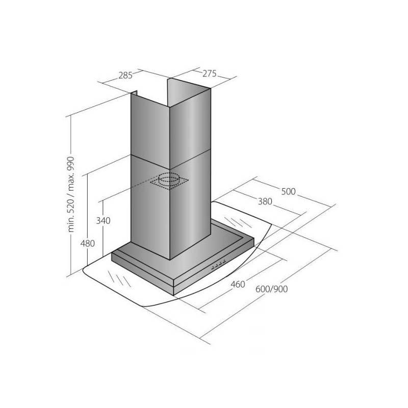 Odsavač par EMPIRE KD 310060 nerez
