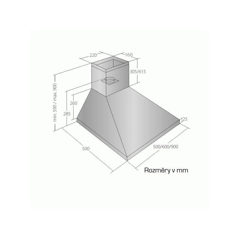 Odsavač par EMPIRE KD 317090 nerez