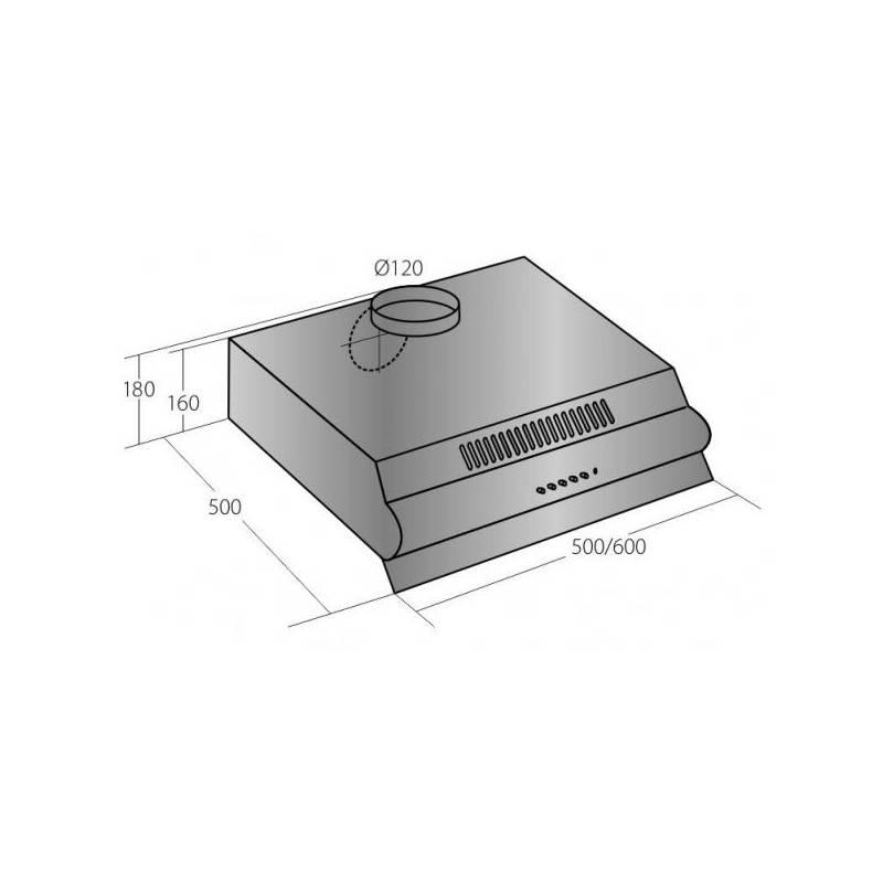 Odsavač par EMPIRE PD 101060 nerez