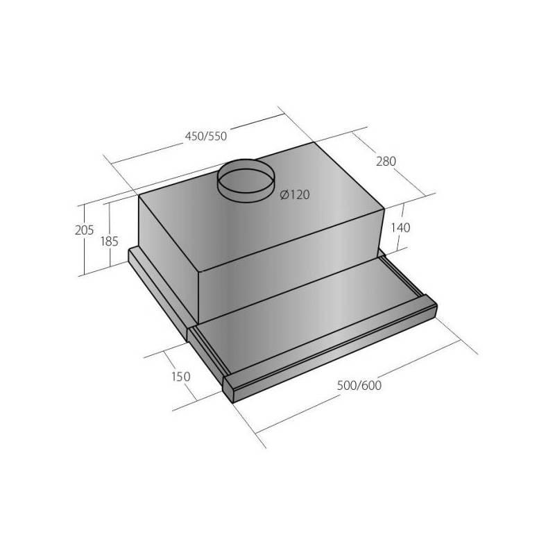 Odsavač par EMPIRE VD 202060 bílý