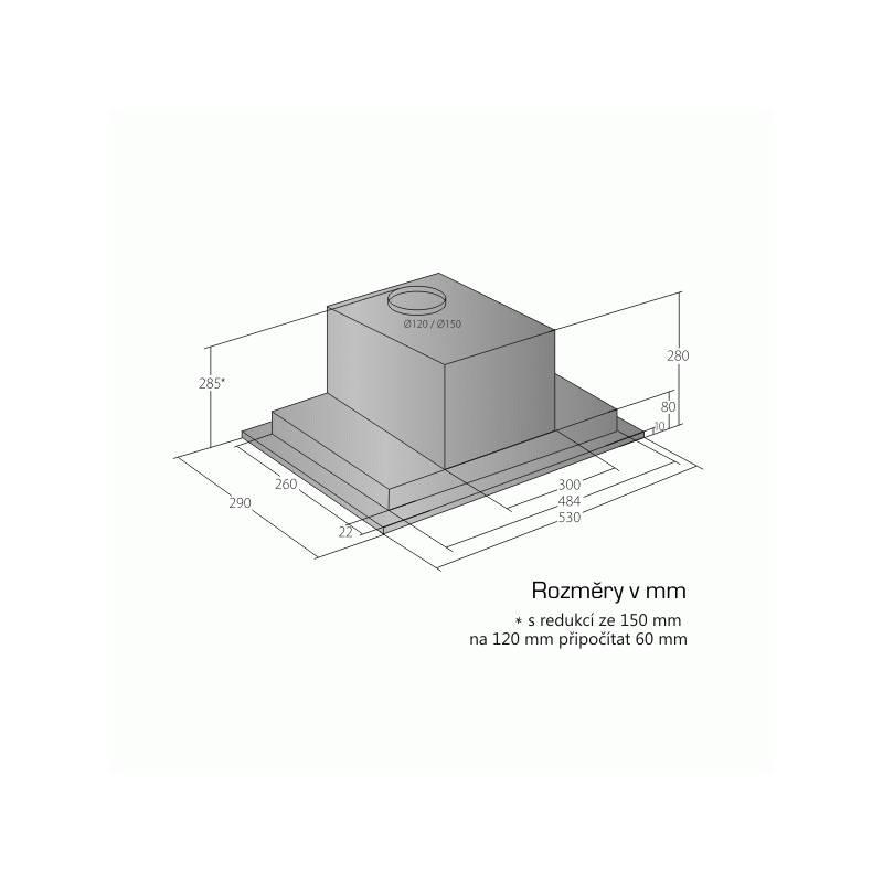 Odsavač par EMPIRE VD 205060 nerez