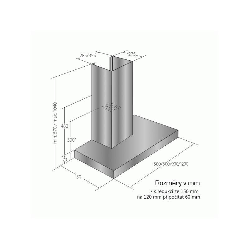 Odsavač par EMPIRE VIP KD 511120 nerez