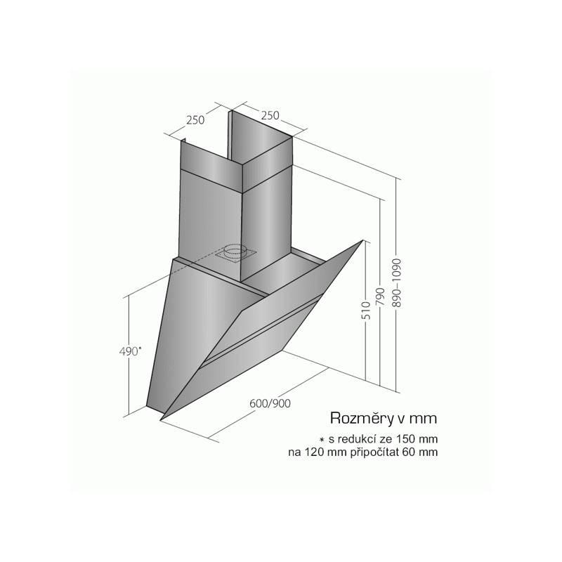 Odsavač par EMPIRE VIP KD 518060 nerez
