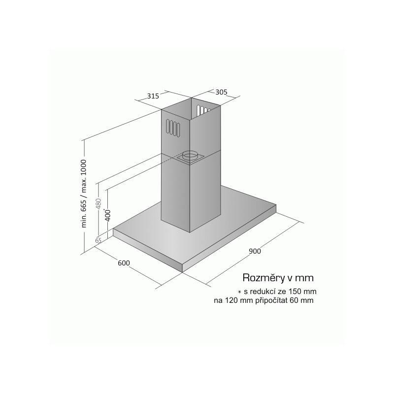 Odsavač par EMPIRE VIP OD 725090 nerez