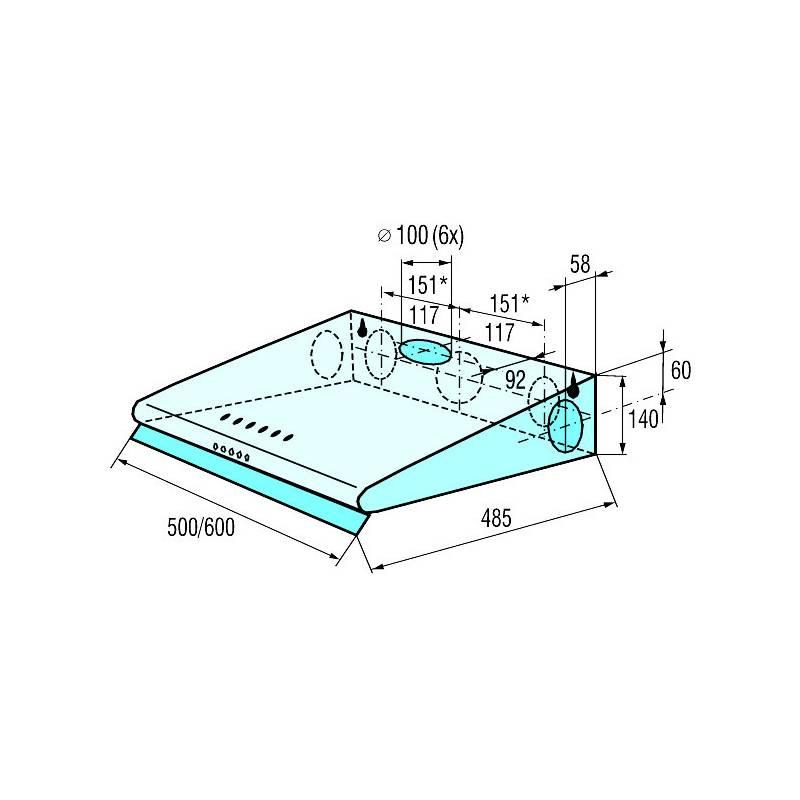 Odsavač par Mora OP 520 BR hnědý