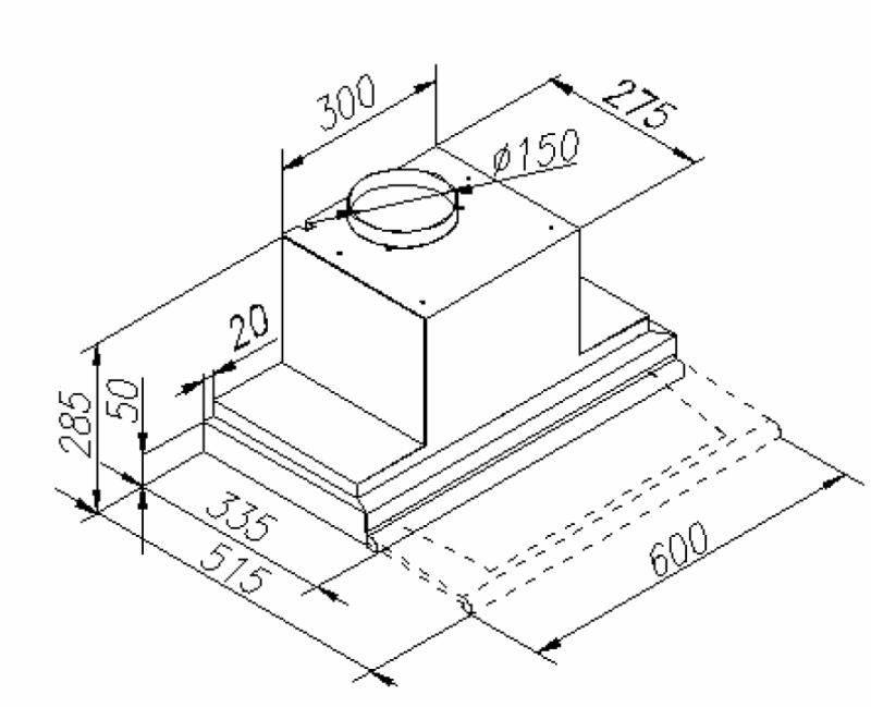 Odsavač par Mora OT 650 X nerez