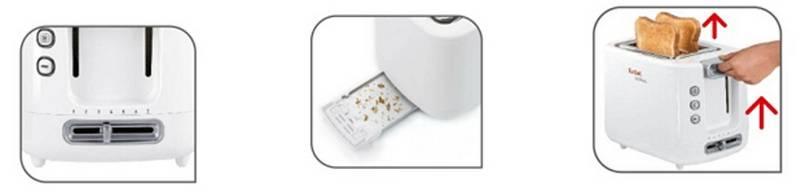 Opékač topinek Tefal TT360131 bílý