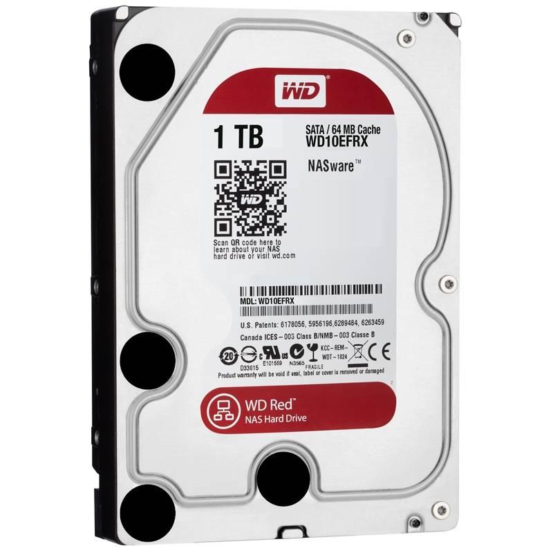 Pevný disk 3,5" Western Digital RED 1TB, SATA III, IntelliPower, 64MB cache