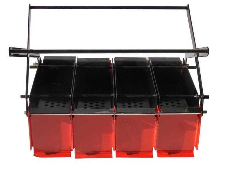 Příslušenství Dema Quattro, na papírové brikety červené