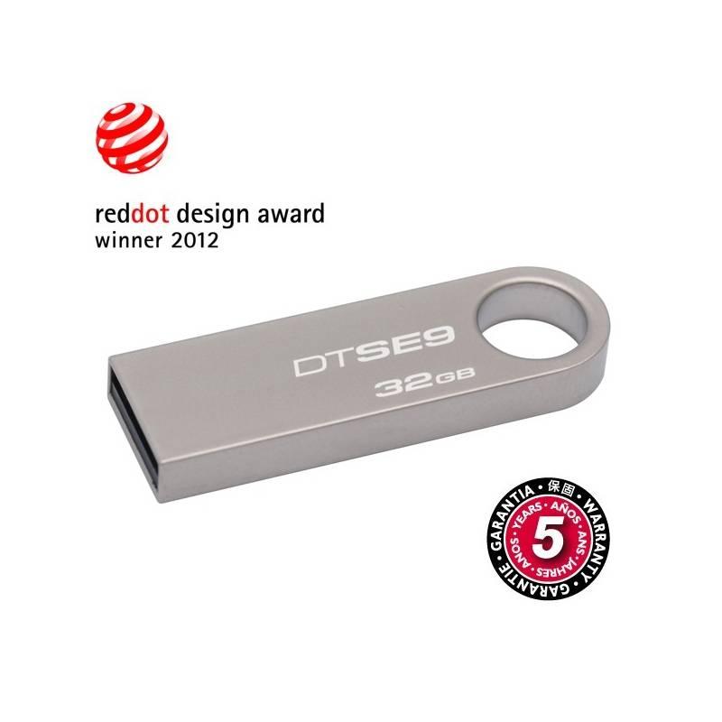 USB Flash Kingston DataTraveler SE9 32GB kovový, USB, Flash, Kingston, DataTraveler, SE9, 32GB, kovový