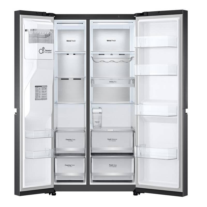 Americká lednice LG GSLV91MCAD černá